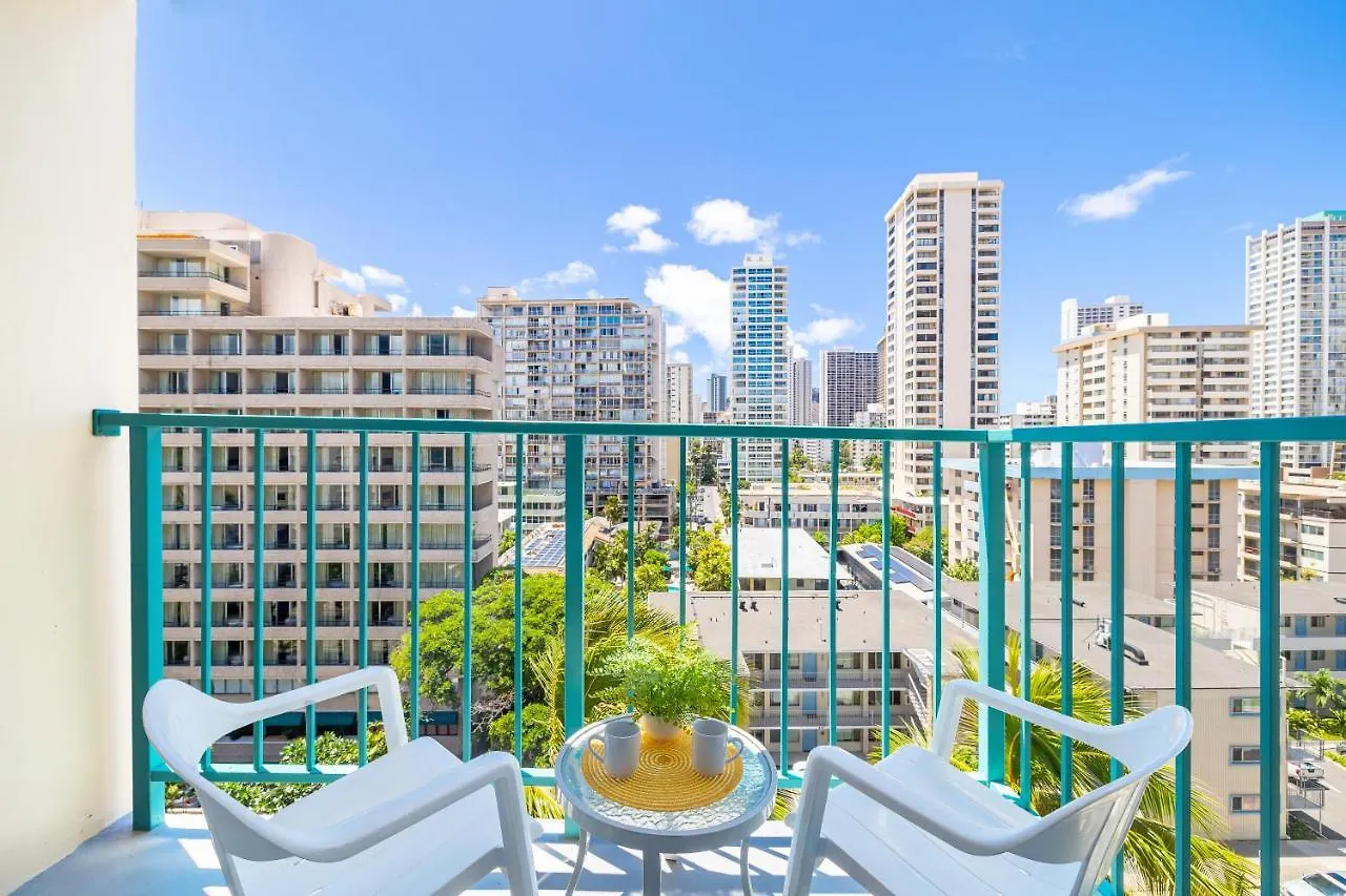 Cozy Waikiki Studio At Aqua Aloha Surf 호놀룰루 미국