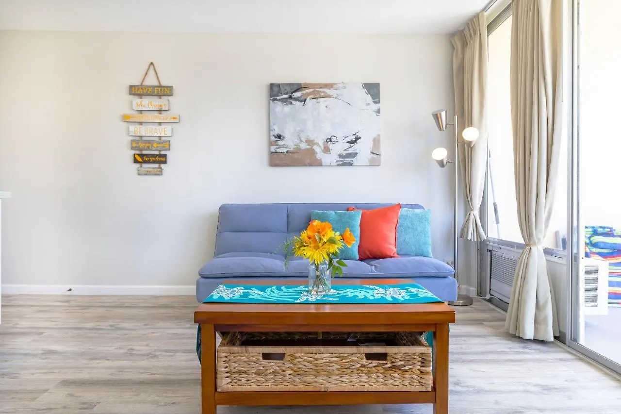 아파트 Cozy Waikiki Studio At Aqua Aloha Surf 호놀룰루