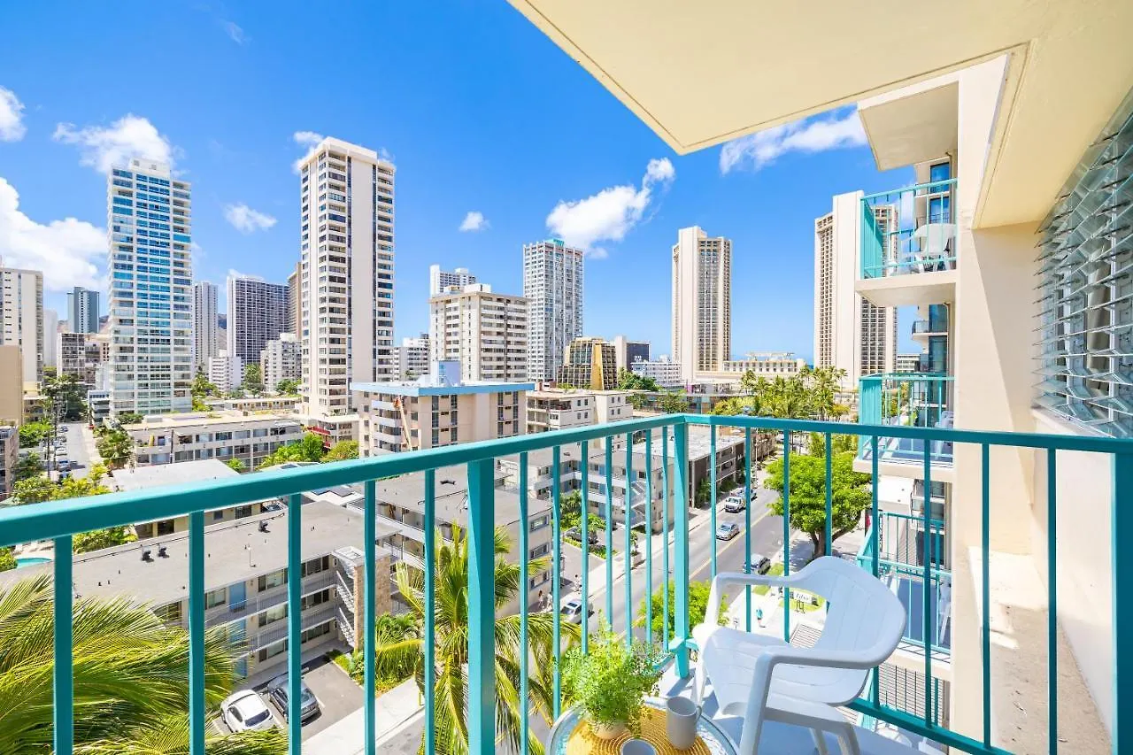 Cozy Waikiki Studio At Aqua Aloha Surf 호놀룰루